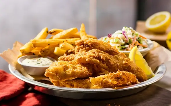 Cornmeal White Fish Platter